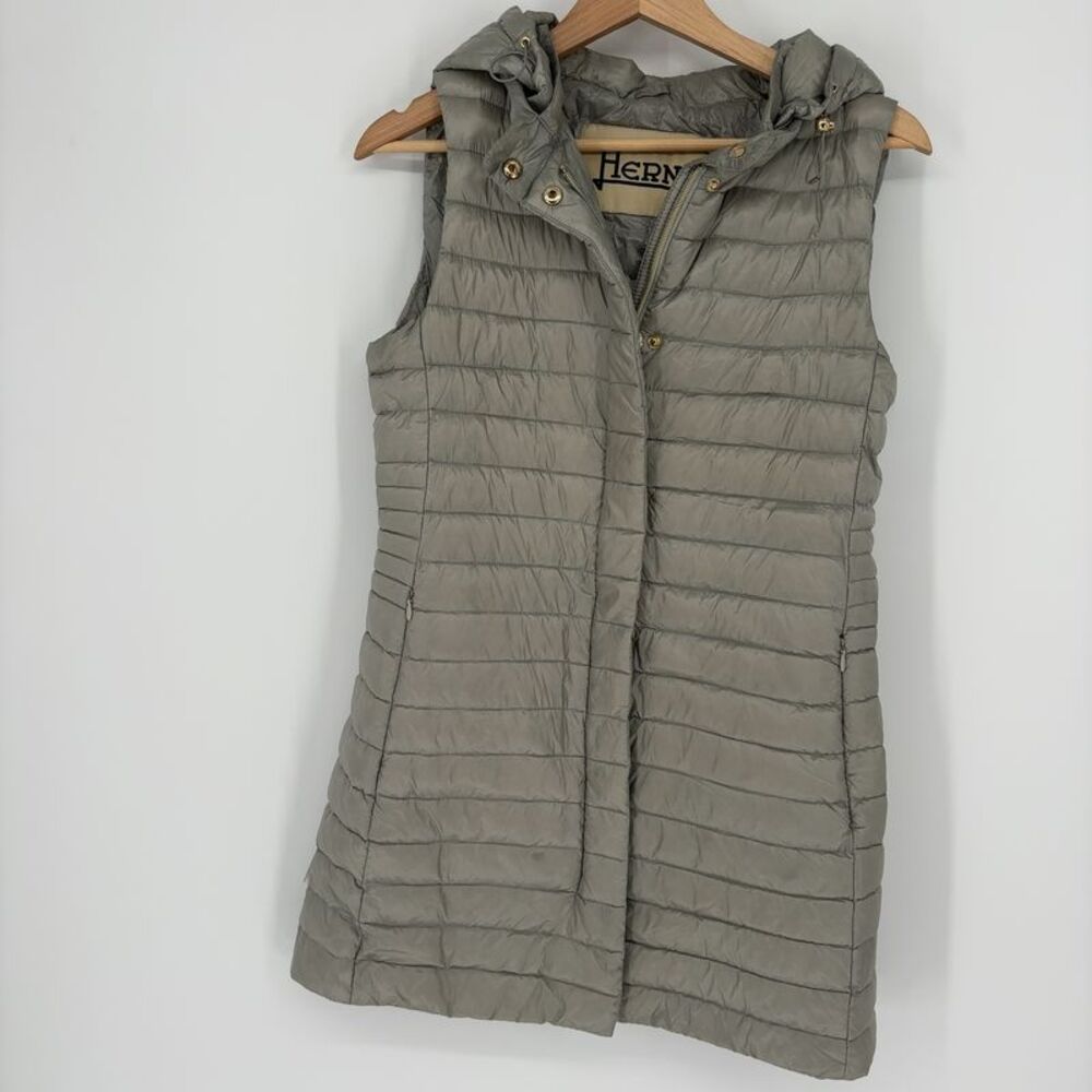 Herno Long Fitted Padded Down Vest